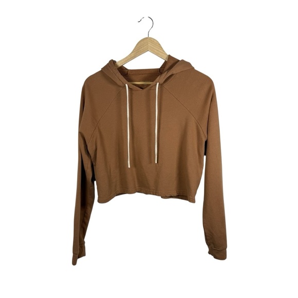 Splits59 Women’s Zoey Relaxed Cropped Hoodie in Cafe Au Lait Size S - Picture 2 of 9